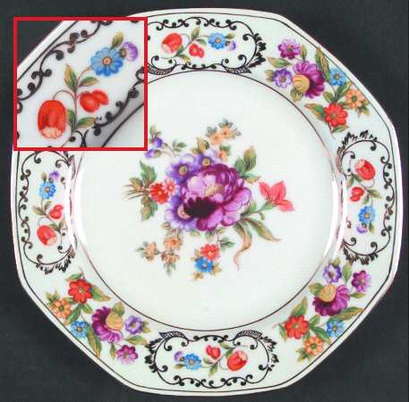 Dresdena Octagonal Dessert Plate