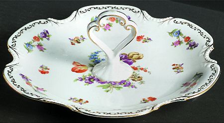 Dresdoll Candy Dish with Center Handle