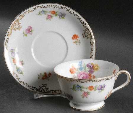 Dresdoll Footed Cup & Saucer Set