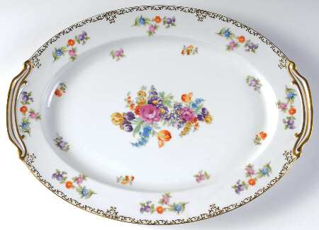Dresdoll 16" Oval Serving Platter