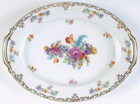 Dresdoll 11" Oval Serving Platter