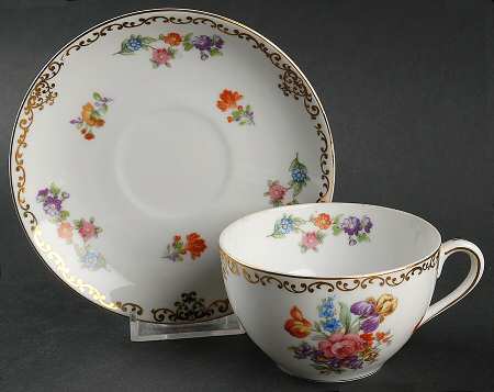 Dresdoll Flat Cup & Saucer Set