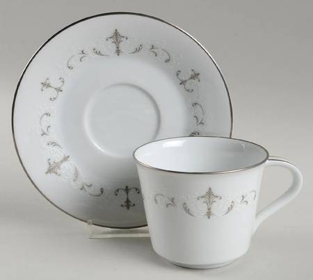 Dubarry Flat Cup & Saucer Set by Noritake