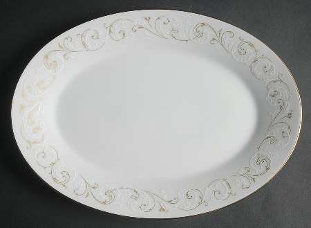 Duetto 12" Oval Serving Platter by Noritake