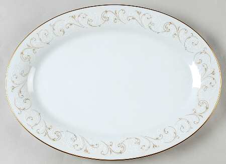 Duetto 14" Oval Serving Platter