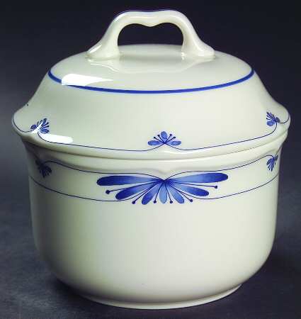 Dutch Tile Sugar Bowl & Lid by Noritake