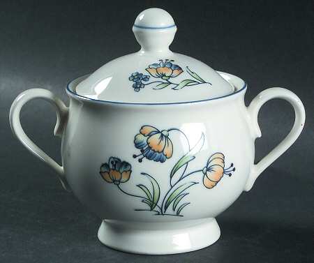 Dutch Weave Sugar Bowl & Lid