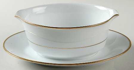 Dynasty Gravy Boat with Attached Underplate