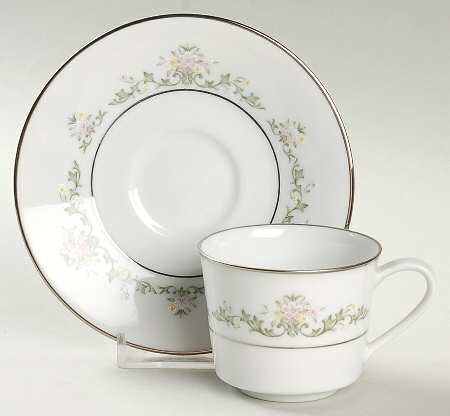 Early Spring Footed Demitasse Cup & Saucer Set