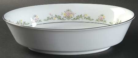 Early Spring 9" Oval Vegetable Bowl