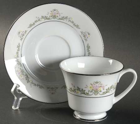 Early Spring Footed Cup & Saucer Set