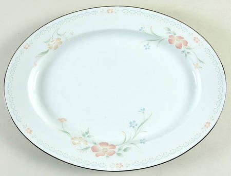 Eden 13" Oval Serving Platter by Noritake