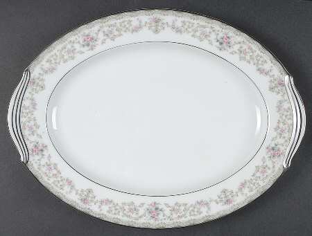 Edgewood 11" Oval Serving Platter by Noritake