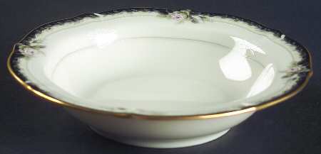 Edwardian Rose Rim Fruit/Dessert (Sauce) Bowl
