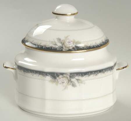 Edwardian Rose Sugar Bowl & Lid