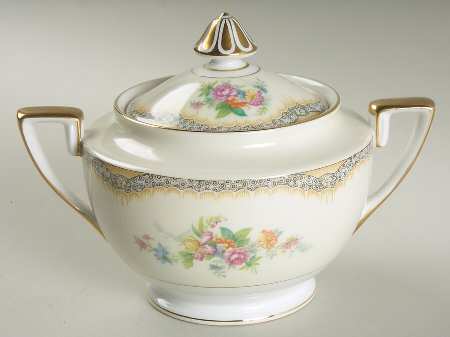 Elaine Sugar Bowl & Lid by Noritake
