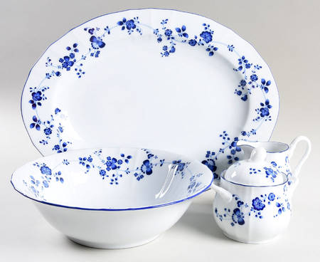 Elegance In Blue 5 Piece Hostess Set