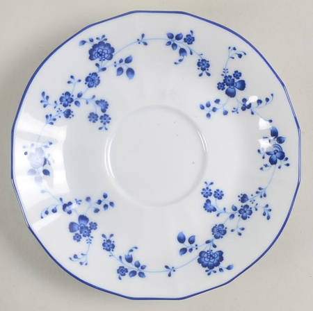 Elegance In Blue Saucer for Flat Cup