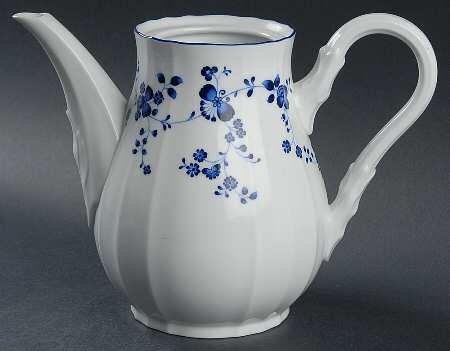 Elegance In Blue Coffee Pot No Lid