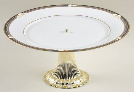 Ellington Cake Stand with 4"-5" Metal Pedestal  Hc