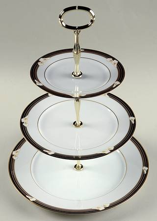 Ellington 13 7/8"-14 1/4" 3-Tiered Serving Tray(DP,SP,BB) HC