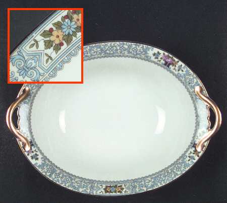 Ellrose 10" Oval Vegetable Bowl