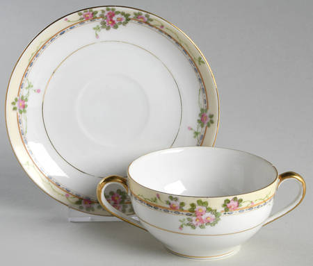 Ellwood Flat Bouillon Cup & Saucer