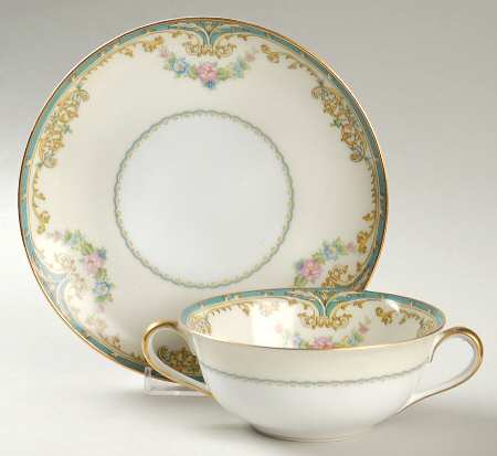 Elroy (Smooth Edge) Flat Cream Soup Bowl & Saucer Set