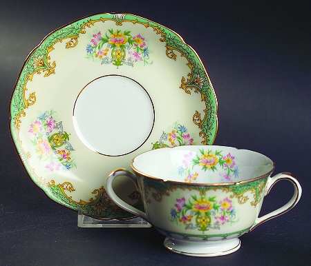 Eltovar Footed Bouillon Cup & Saucer