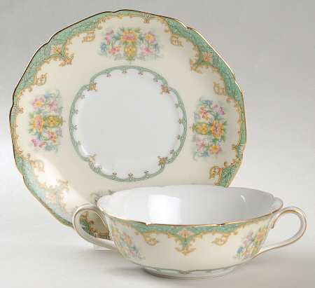 Eltovar Flat Cream Soup Bowl & Saucer Set