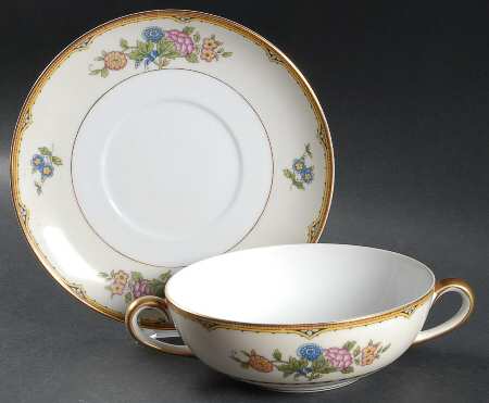 Elysian Flat Cream Soup Bowl & Saucer Set
