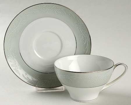 Embassy Flat Cup & Saucer Set by Noritake