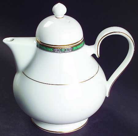 Emerald Crest Teapot & Lid