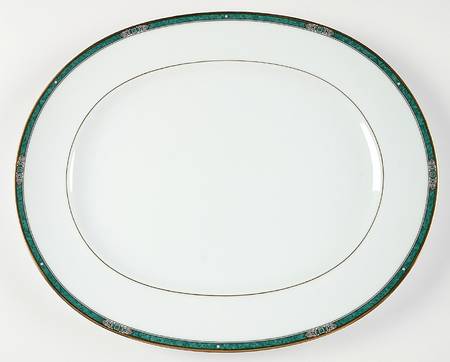 Emerald Crest 15" Oval Serving Platter