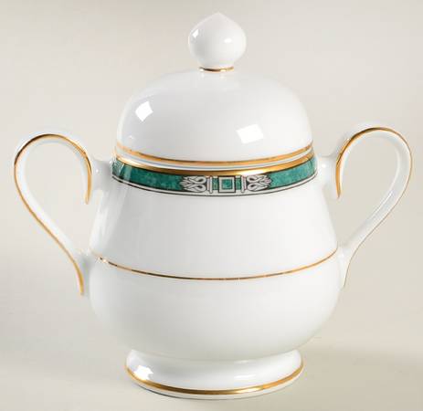 Emerald Crest Sugar Bowl & Lid