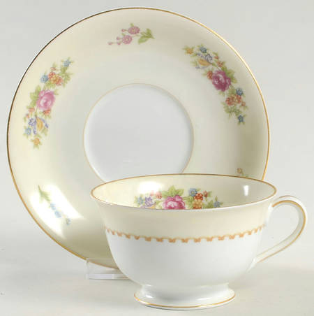 Empire Footed Cup & Saucer Set