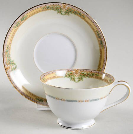 Empire Footed Cup & Saucer Set