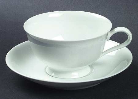 Encore Footed Cup & Saucer Set