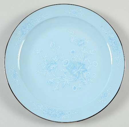 Engagement Blue Green Salad Plate