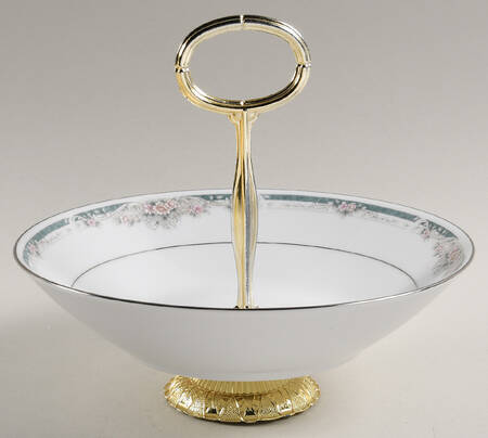 Enhancement 6"-7" Handled Footed Nut Dish HC