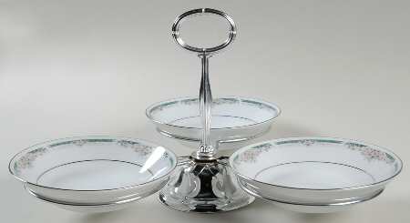 Enhancement 7" x 12" 3-Part Relish & Metal Stand (FR) HC