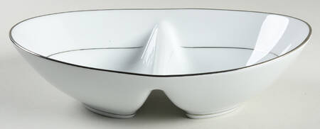 Envoy 10" Oval Divided Vegetable Bowl