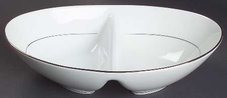 Envoy 10" Oval Divided Vegetable Bowl