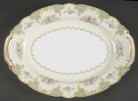 Esmeralda (Older, No #) 11" Oval Serving Platter