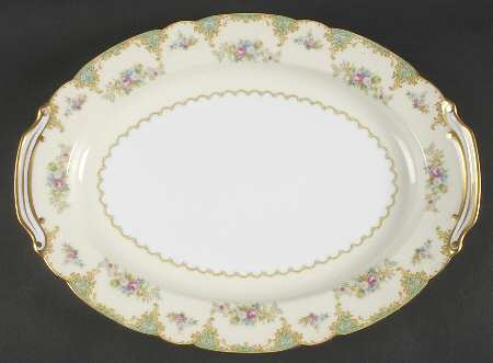 Esmeralda (Older, No #) 16" Oval Serving Platter