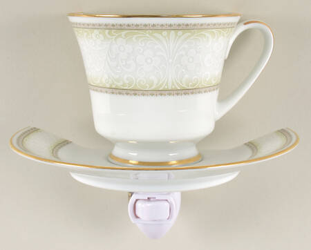 Eugenia 4 3/8"-4 5/8" Night Light/Cup & Saucer HC