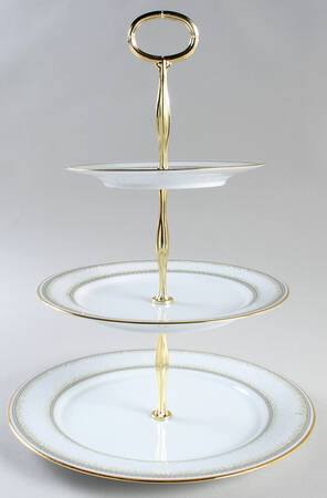 Eugenia 13 7/8"-14 1/4" 3-Tiered Serving Tray(DP,SP,BB) HC