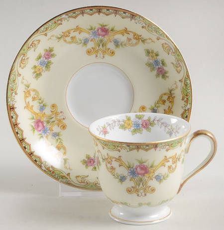 Eureka Footed Demitasse Cup & Saucer Set