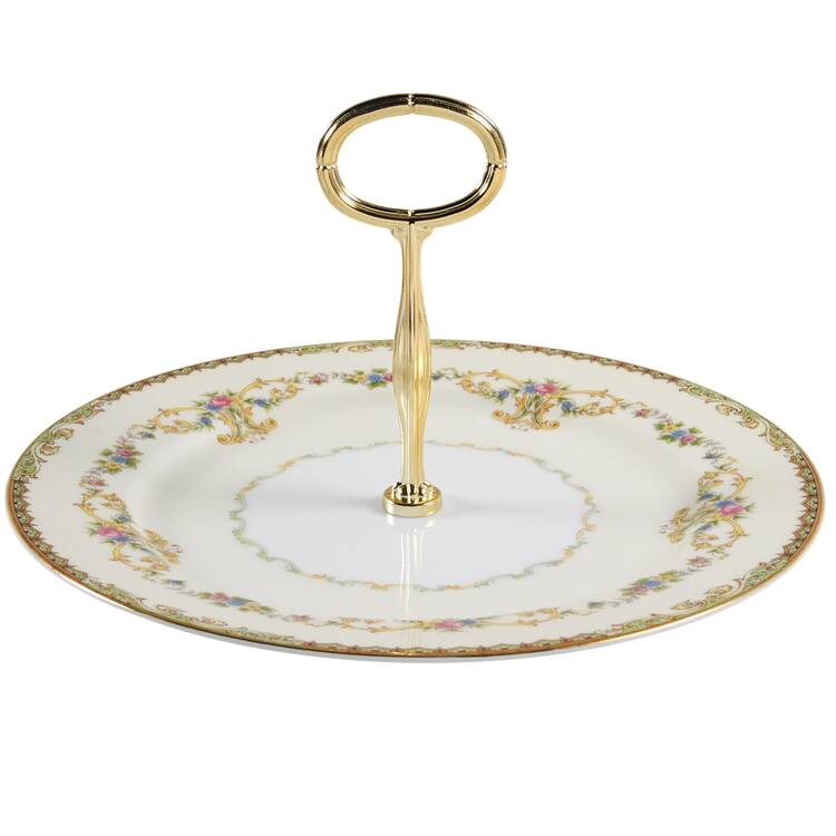 Eureka Round Serving Plate with Center Handle (Dp) Hc