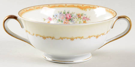 Evana Footed Cream Soup Bowl